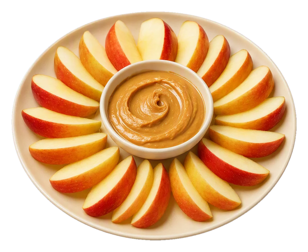 Apple Slices with Peanut Butter