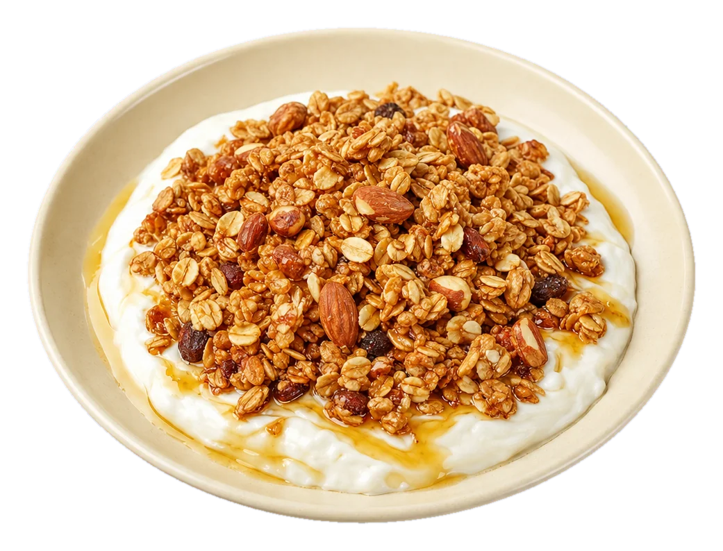 Homemade Granola with Creamy Yogurt