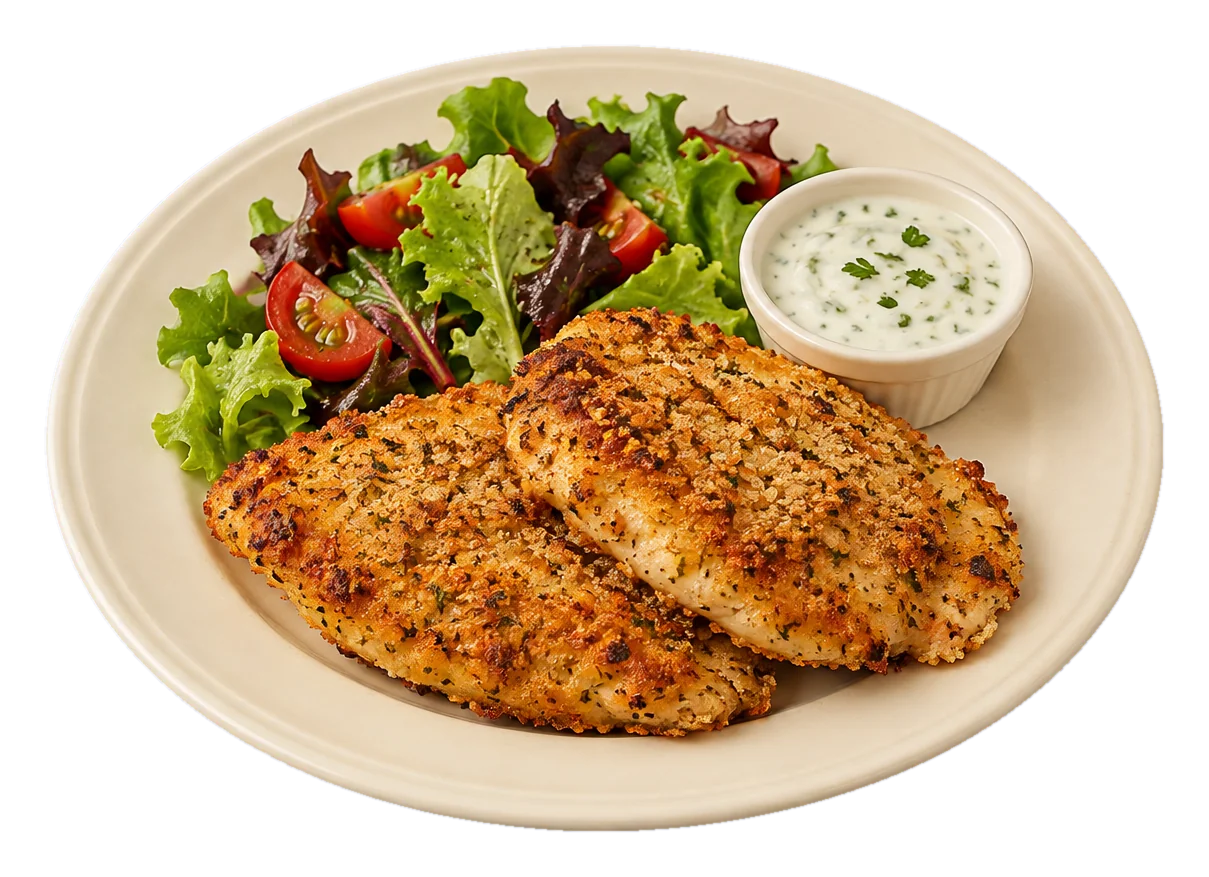 Air Fryer Breaded Chicken