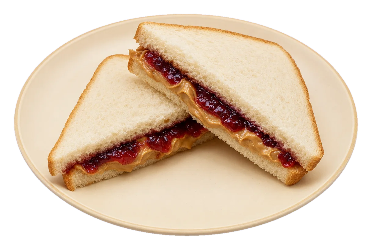 Peanut Butter and Jam Sandwich