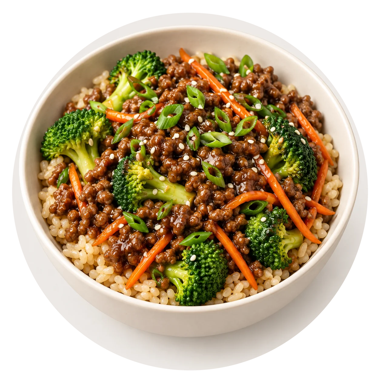 Ground Beef Teriyaki Broccoli Bowls