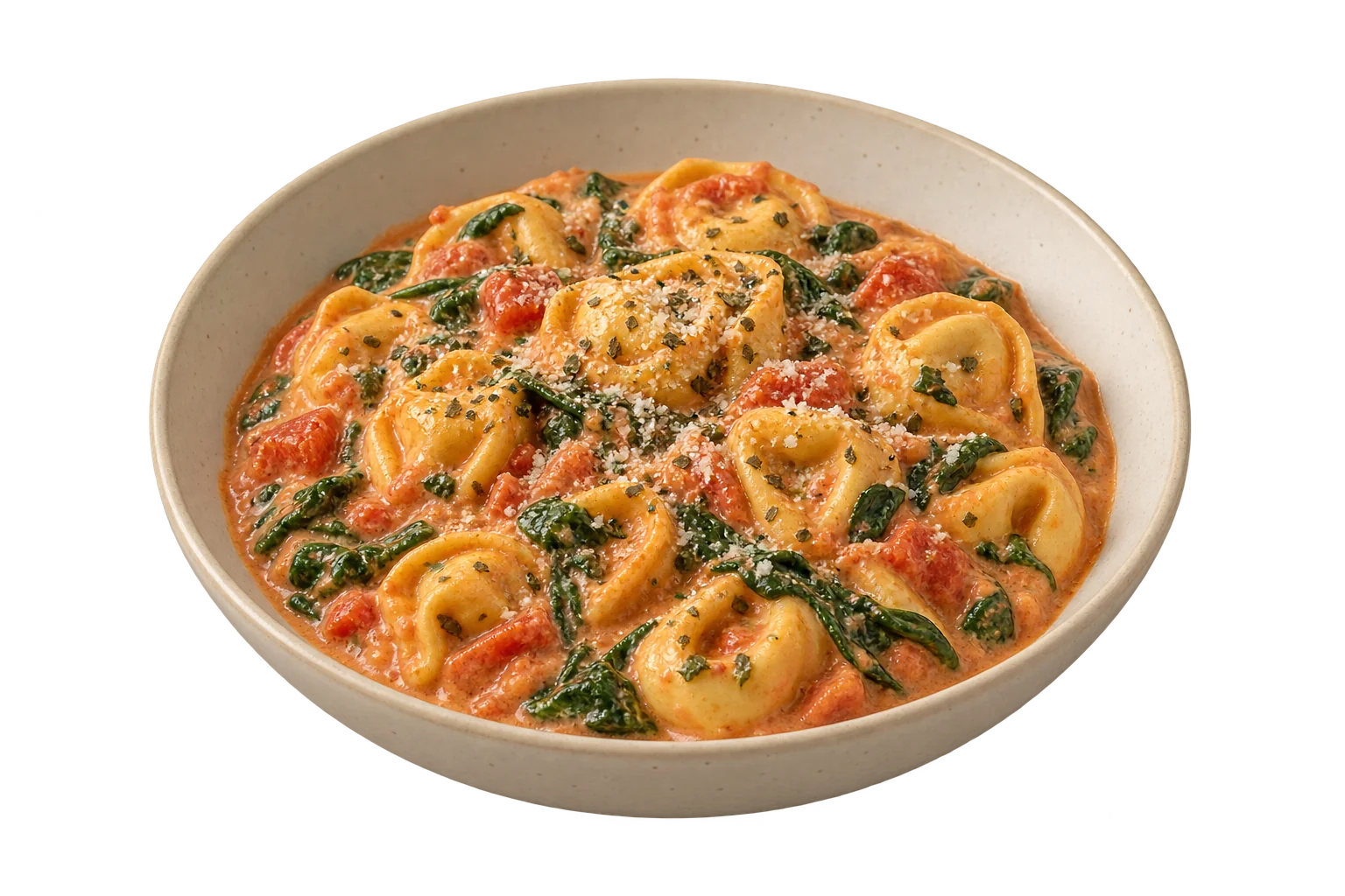 Creamy Tomato Tortellini with Spinach