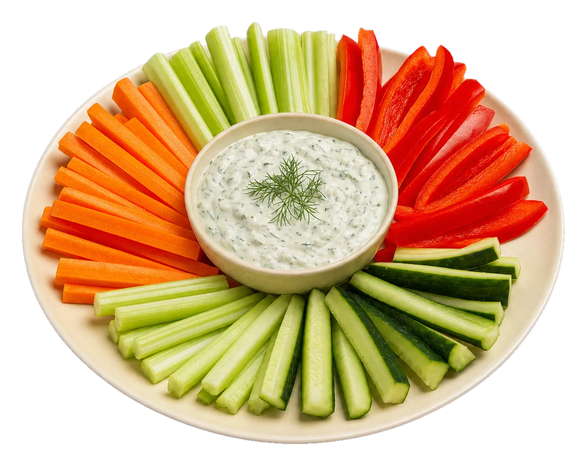 Veggie Sticks with Creamy Herb Dip