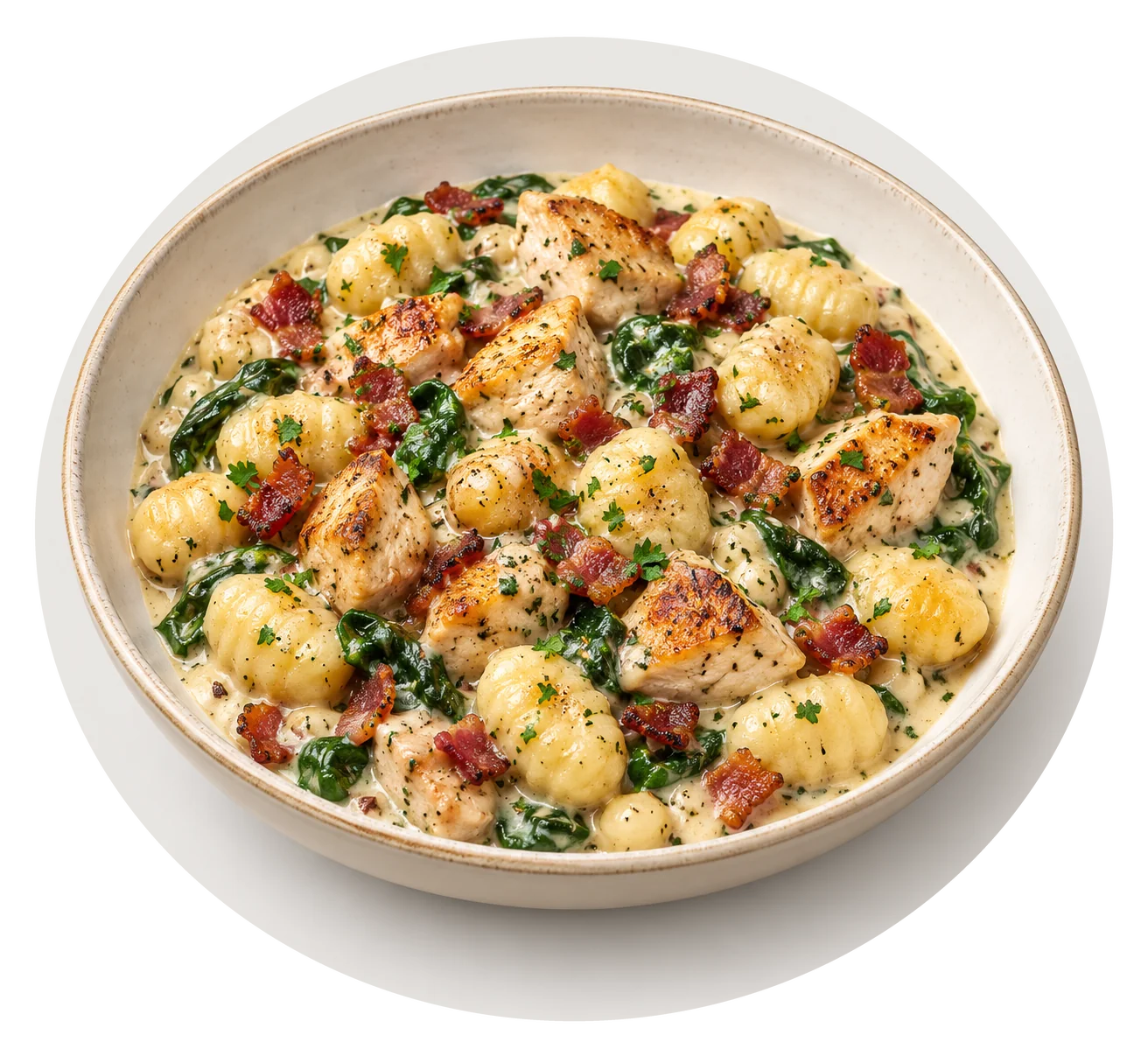 High-Protein Creamy Chicken and Gnocchi