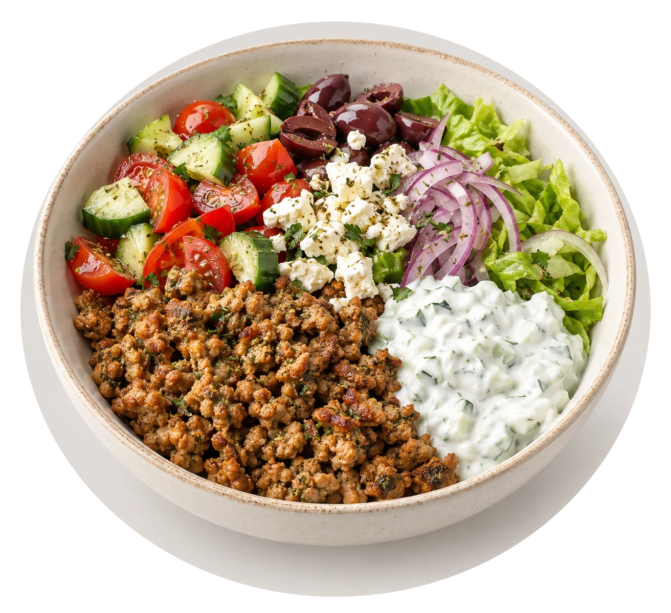 Low-Carb Turkey Gyro Bowls