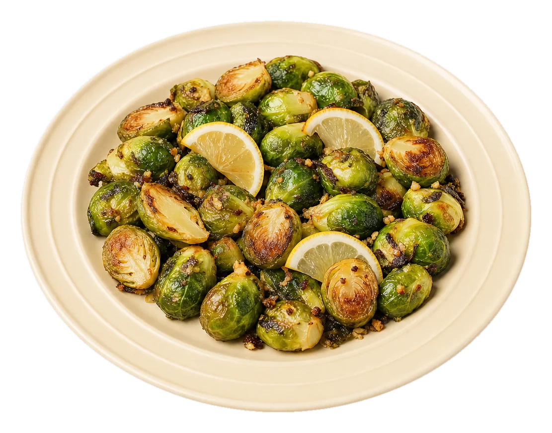 Air Fryer Brussels Sprouts with Lemon