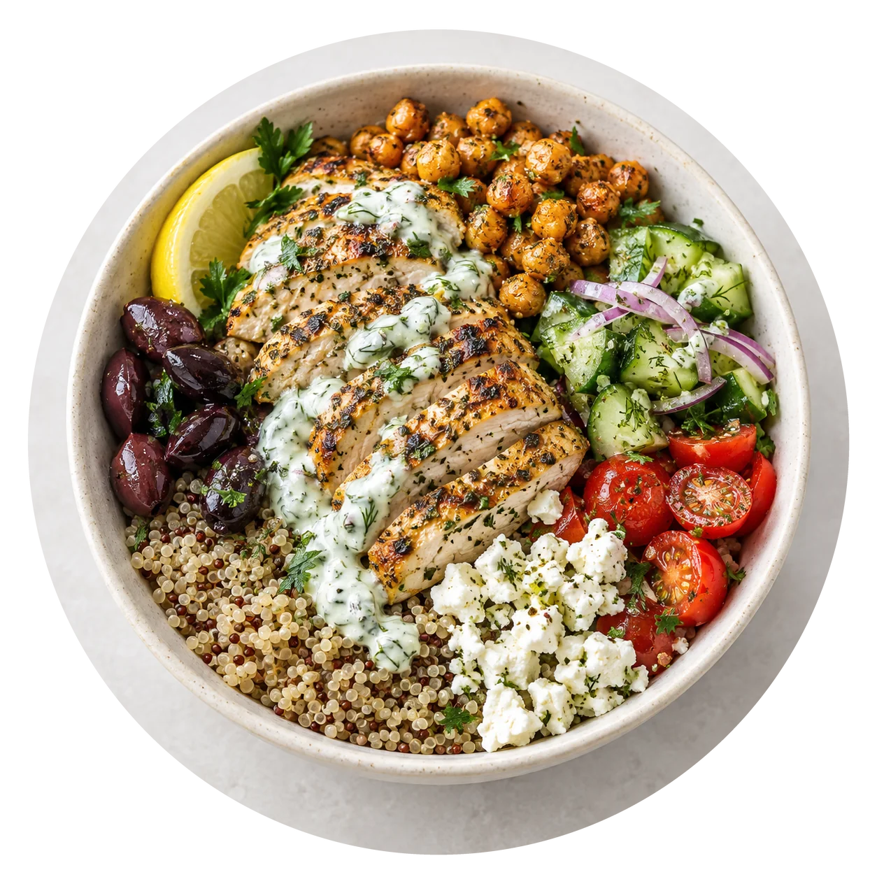Greek Chicken Power Bowls