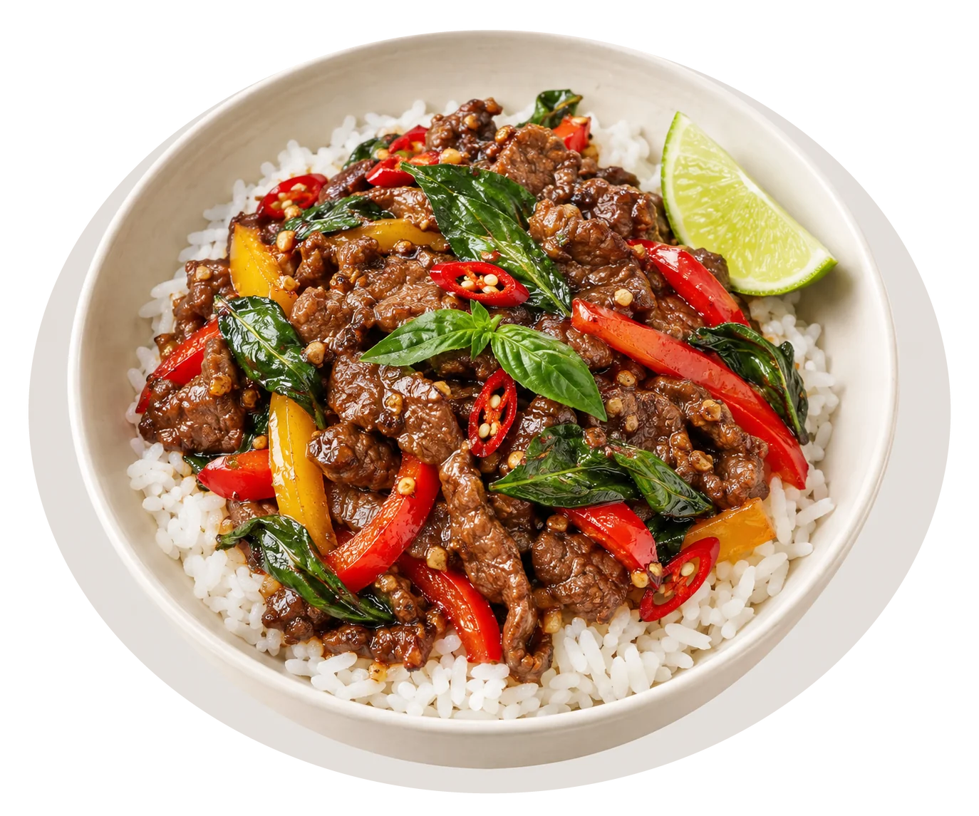 Thai-Inspired Basil Beef Bowls