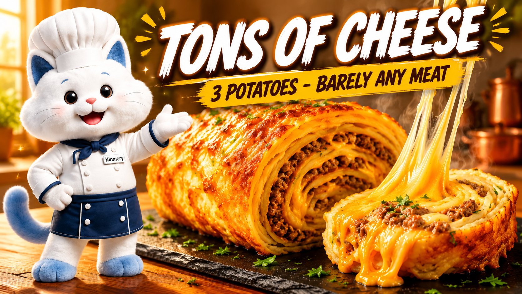 Ground Beef and Potato Roll