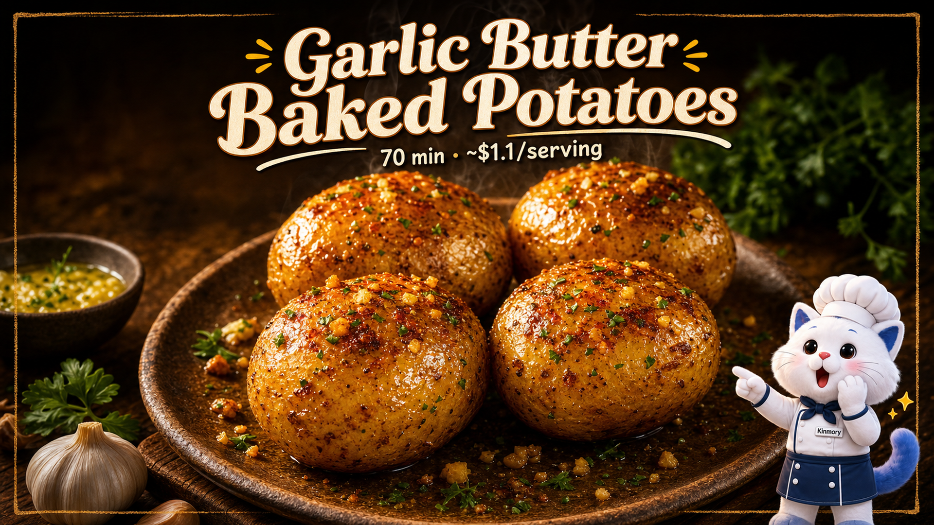 Garlic Butter Baked Potatoes